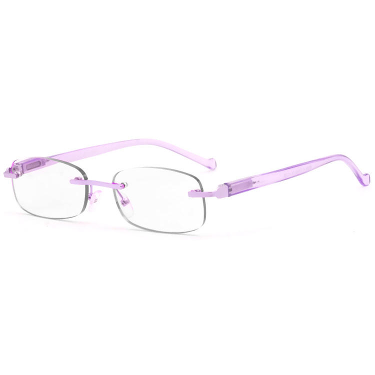 Dachuan Optical DRM368011 China Supplier Rimless Metal Reading Glasses With Cystal Color (10)
